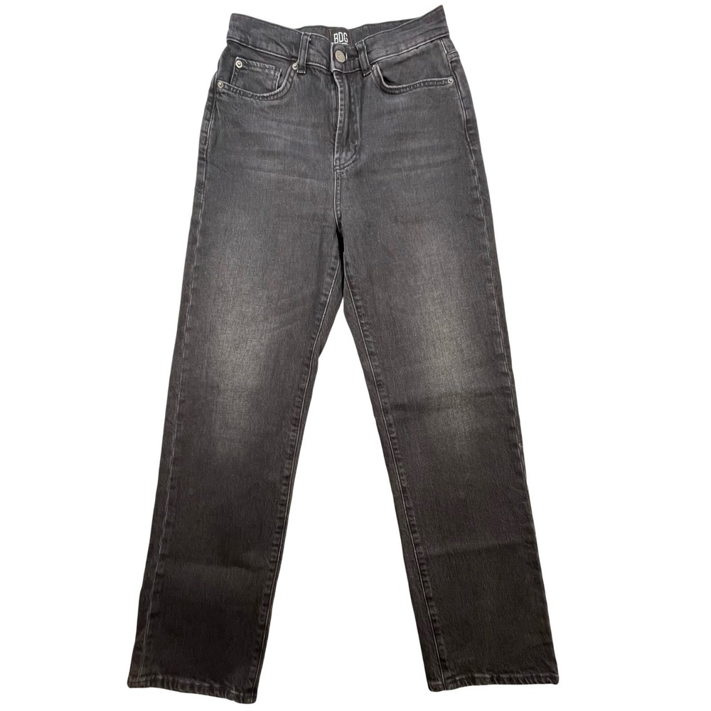 BDG Black Cowboy Jean Stretch High Rise Straight Leg Women 28